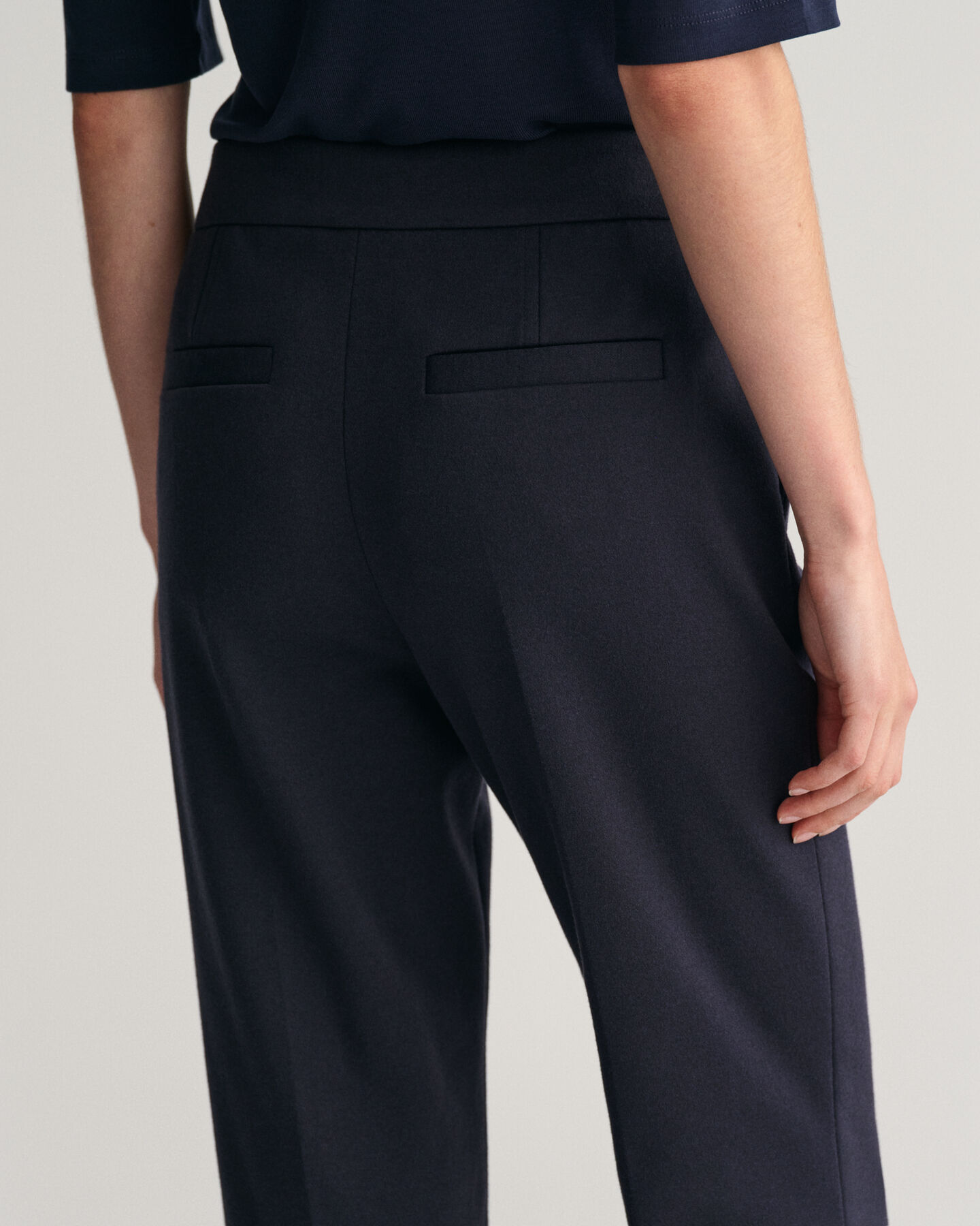 Pantalon cigarette en jersey