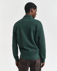 Sacker Rib sweatshirt met korte rits