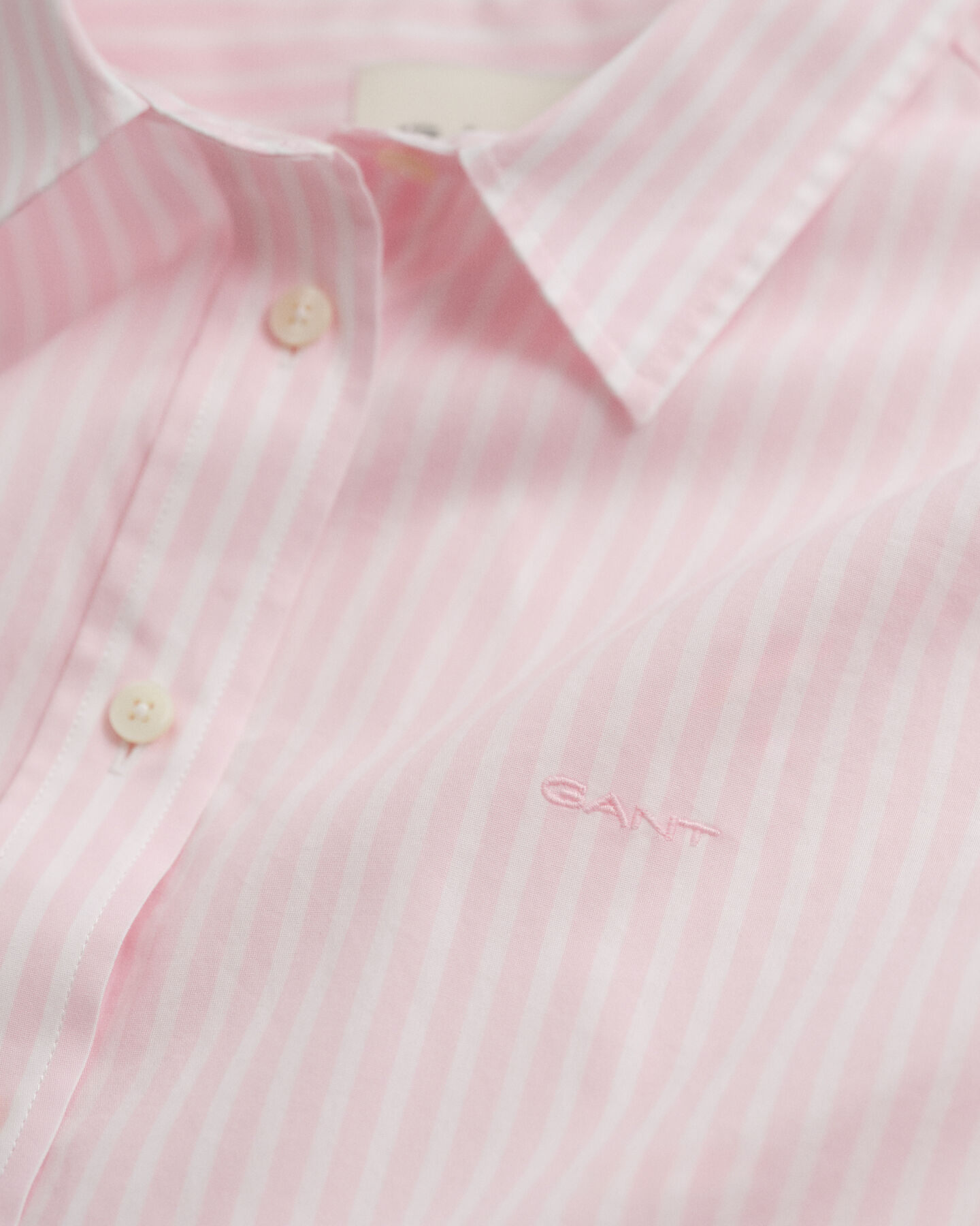 Regular Fit Classic hemd met strepen van poplin