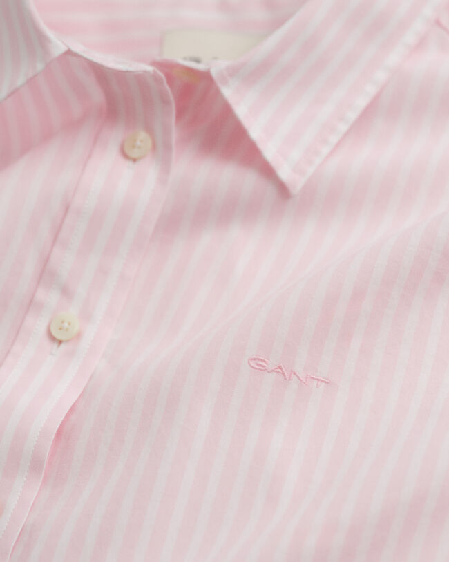 Regular Fit Classic hemd met strepen van poplin