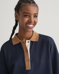 Polojurk met kleurblokken