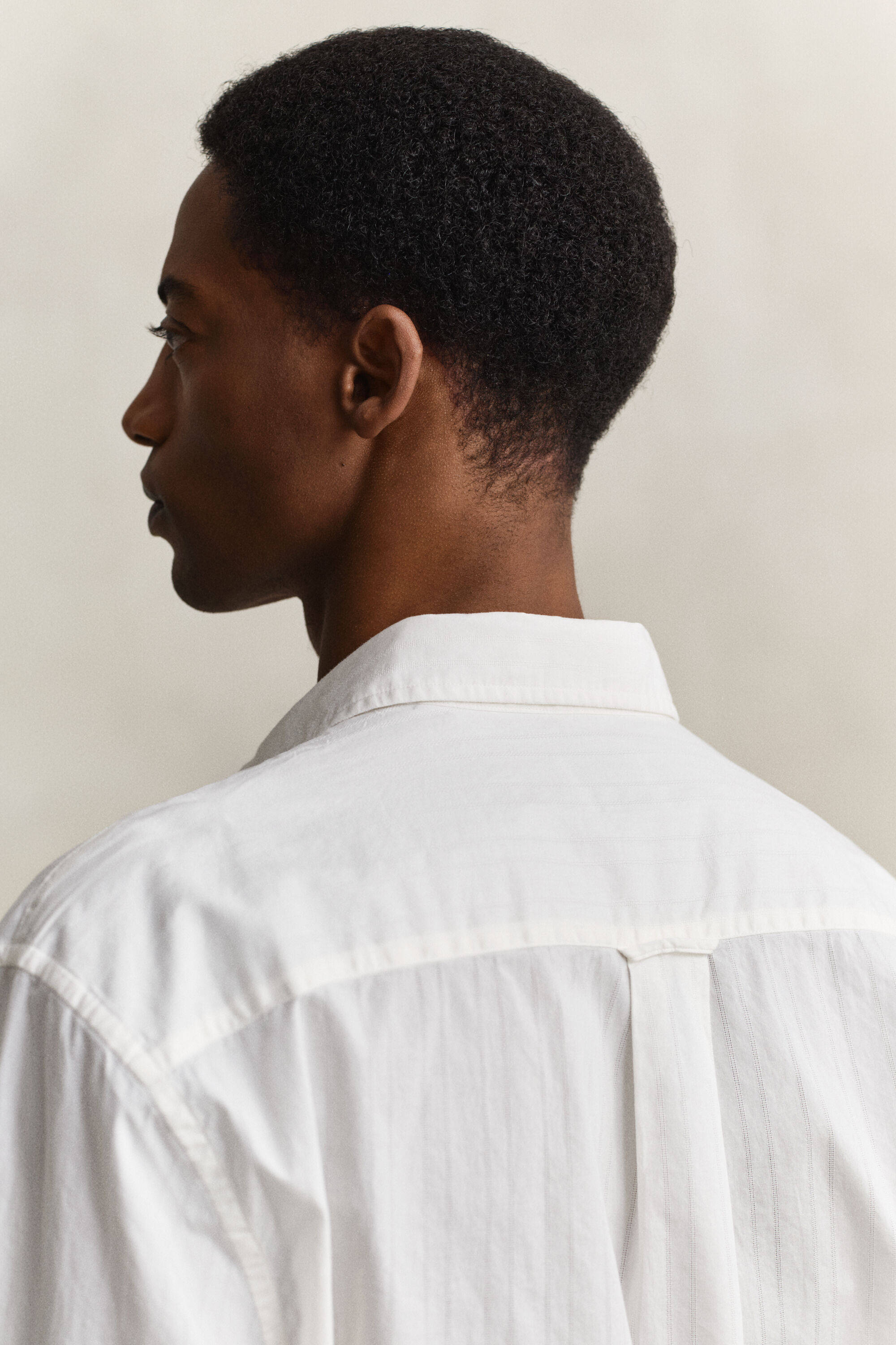 Chemise relaxed fit à rayures Dobby