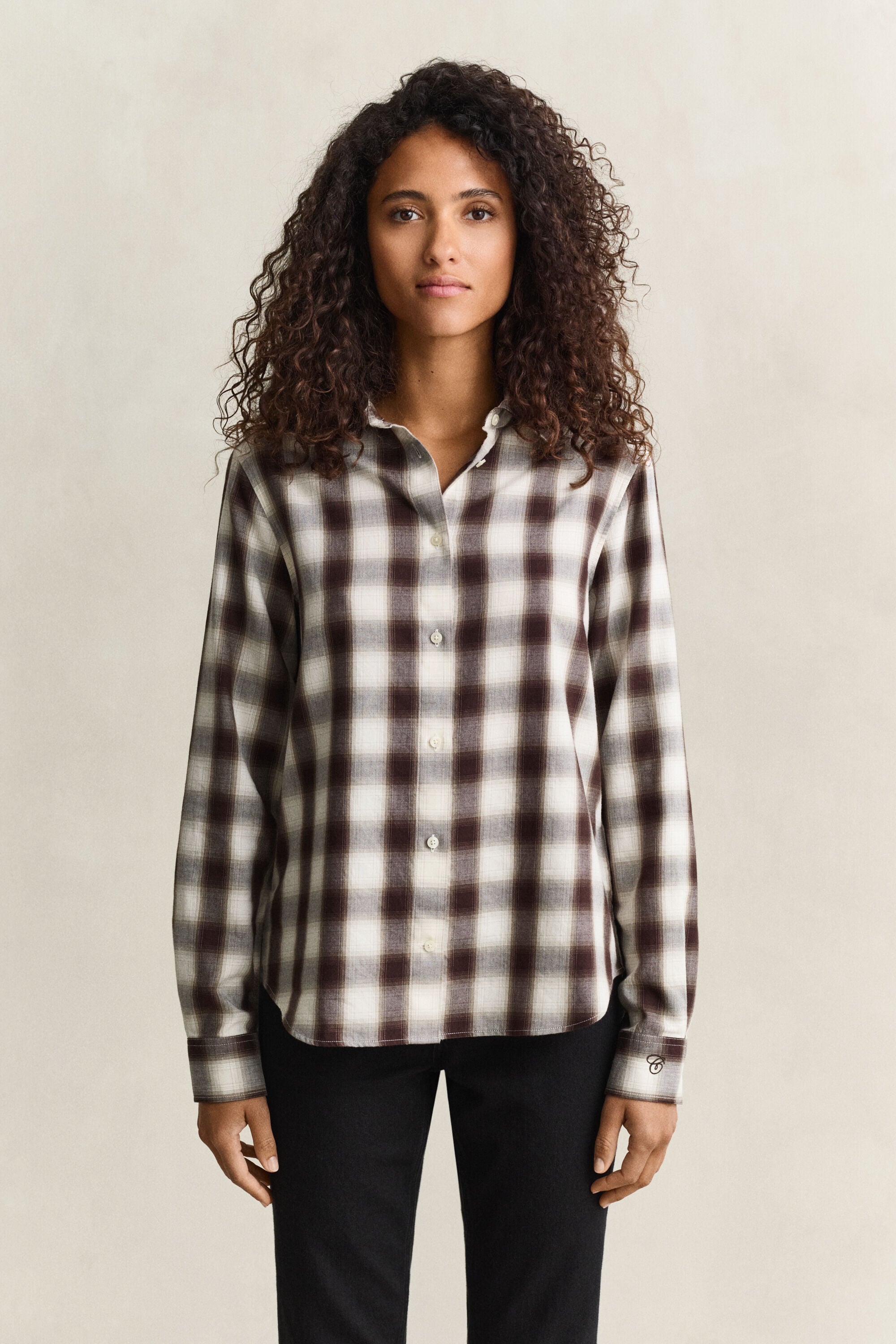 Chemise regular en flanelle