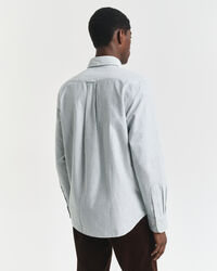 Chemise coupe regular en coton Oxford classique à rayures Banker