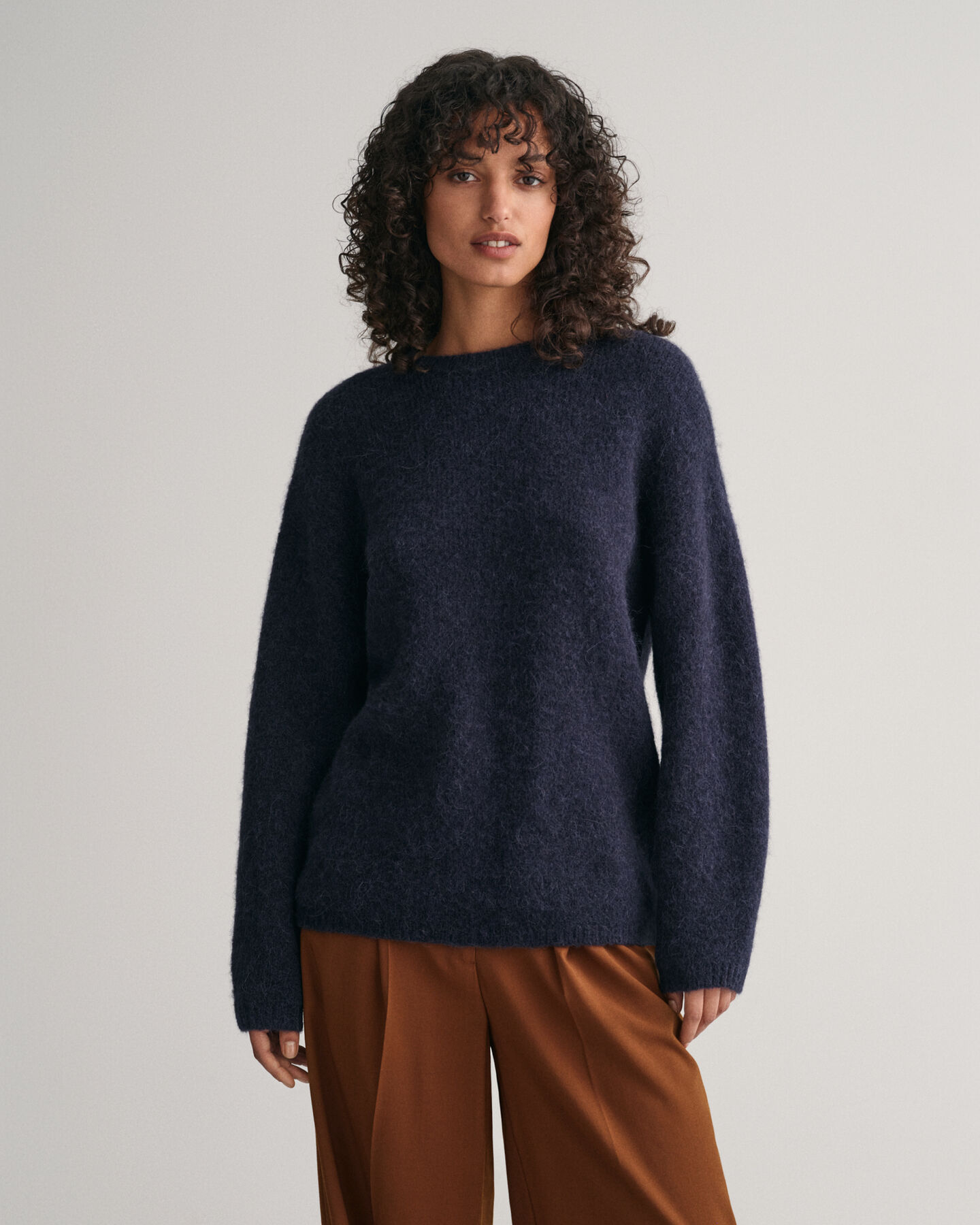 Pull ras du cou Hairy Textured