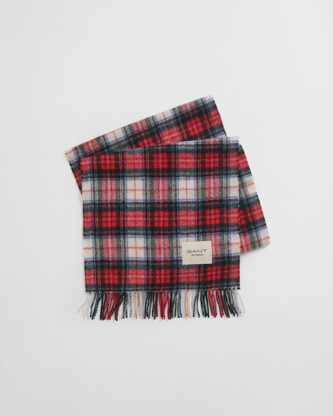 Sjaal van kasjmiermix met Schotse ruit