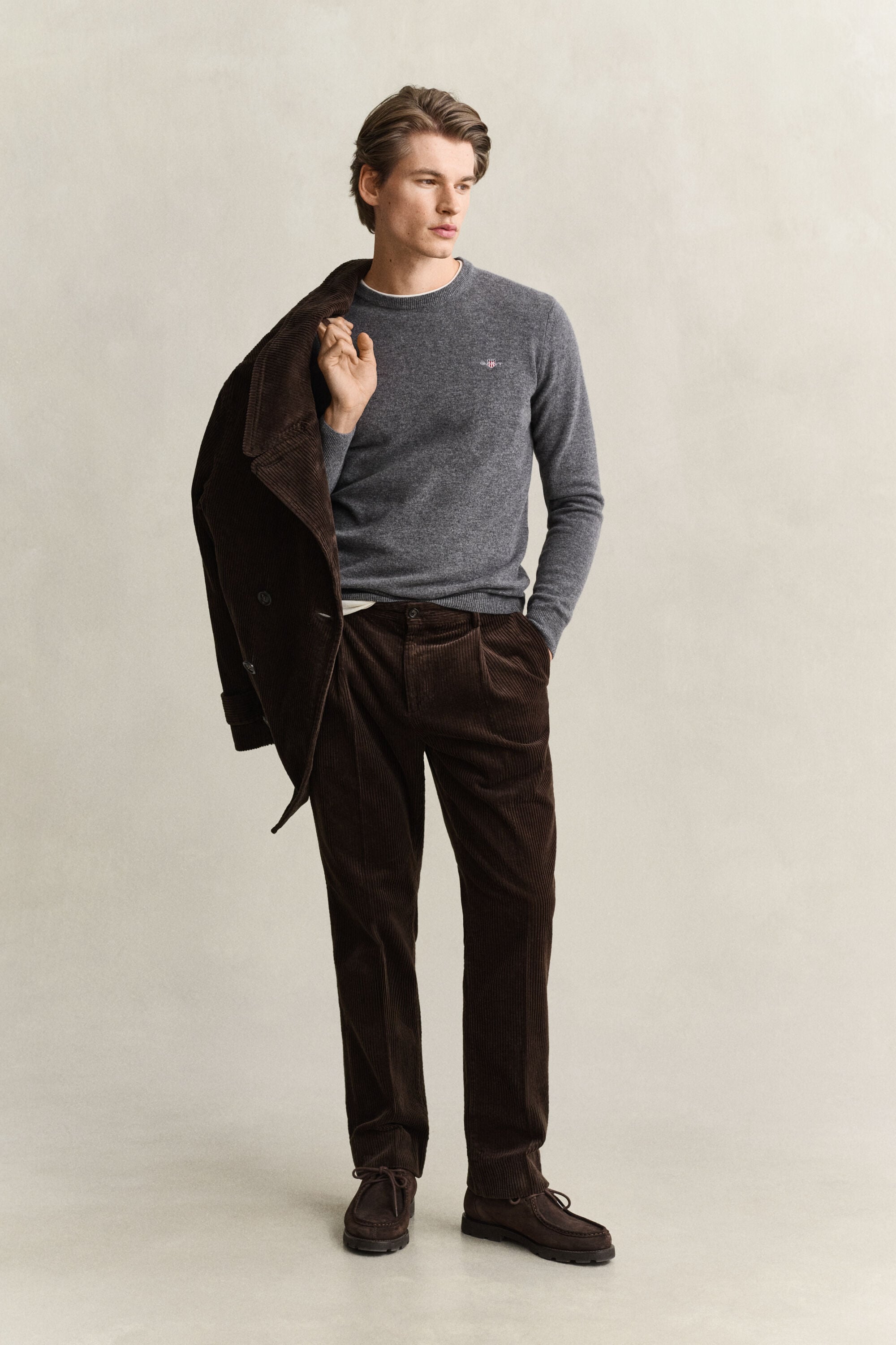 Pull col rond en laine d’agneau