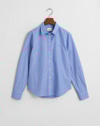 Chemise coupe regular en popeline à rayures classique