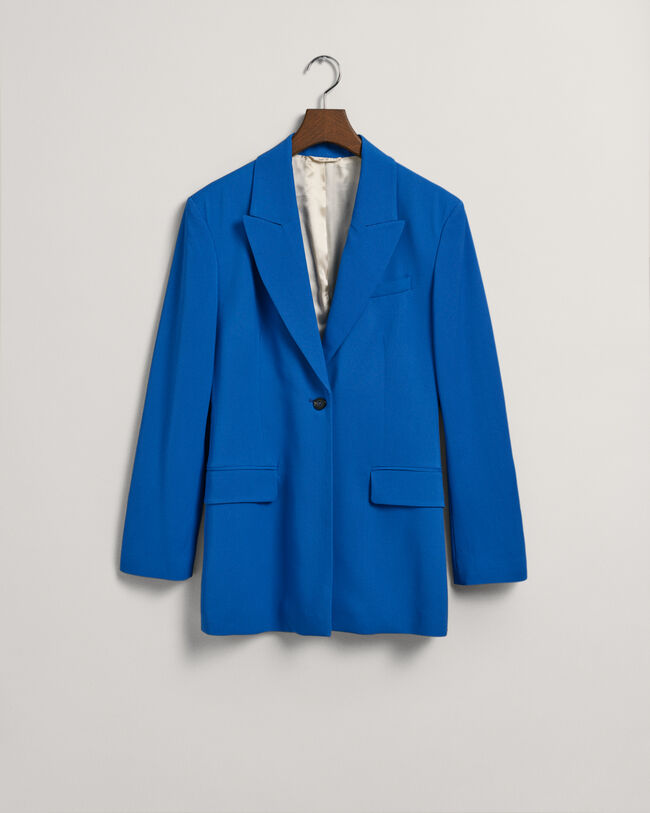 Veste blazer ajustée à épaules larges