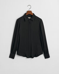 Regular Fit satijnen hemd met strepen