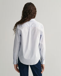 Regular Fit poplin hemd met Gingham-ruitje