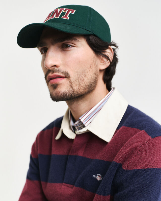 Gestreepte Rugger van extra fijne lamswol