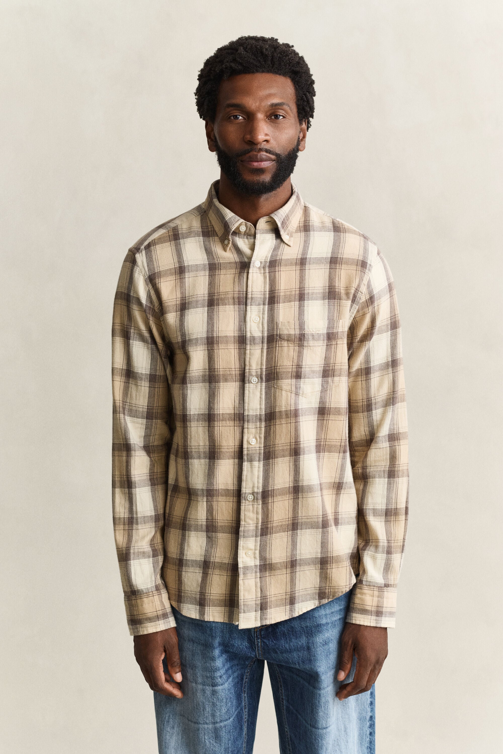 Geruit hemd van Windblown-flanel