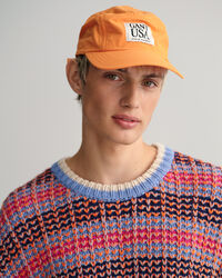 Pull ras du cou texturé multicolore