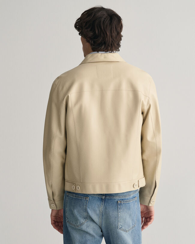 Veste trucker en cuir