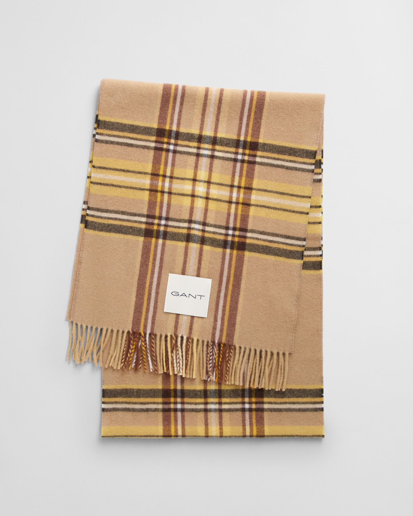 Sjaal van kasjmiermix met Schotse ruit