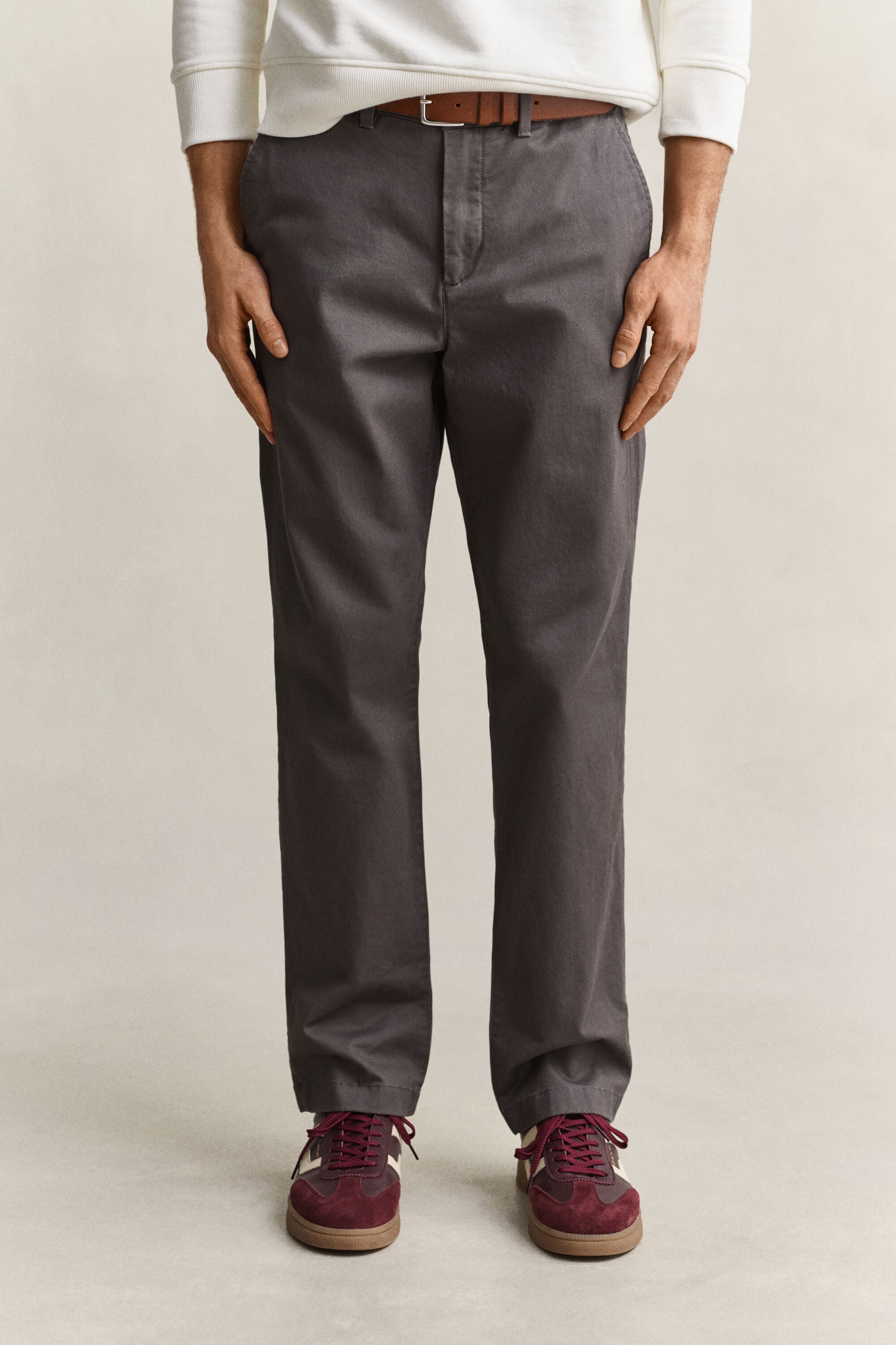 Pantalon chino classique coupe regular