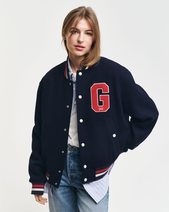 Varsity Jacket van wolmix