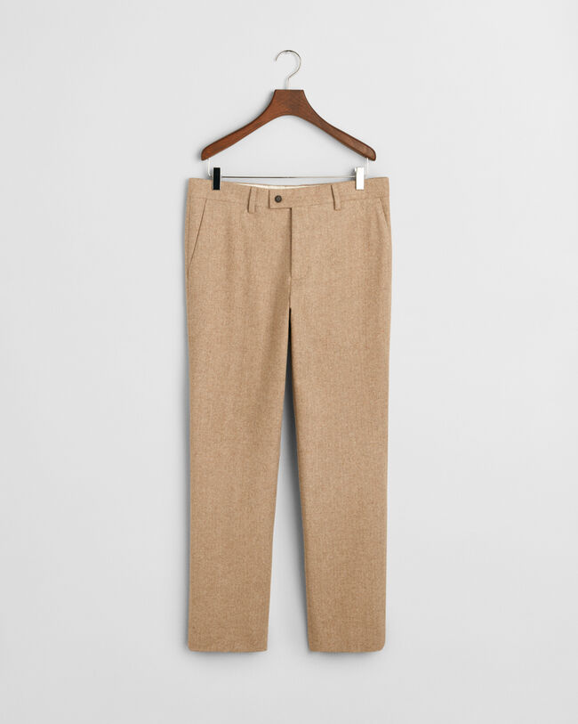 Pantalon de costume slim fit &agrave; chevrons