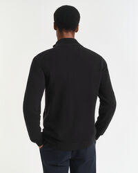 Cardigan zippé en laine d'agneau ultra-fine