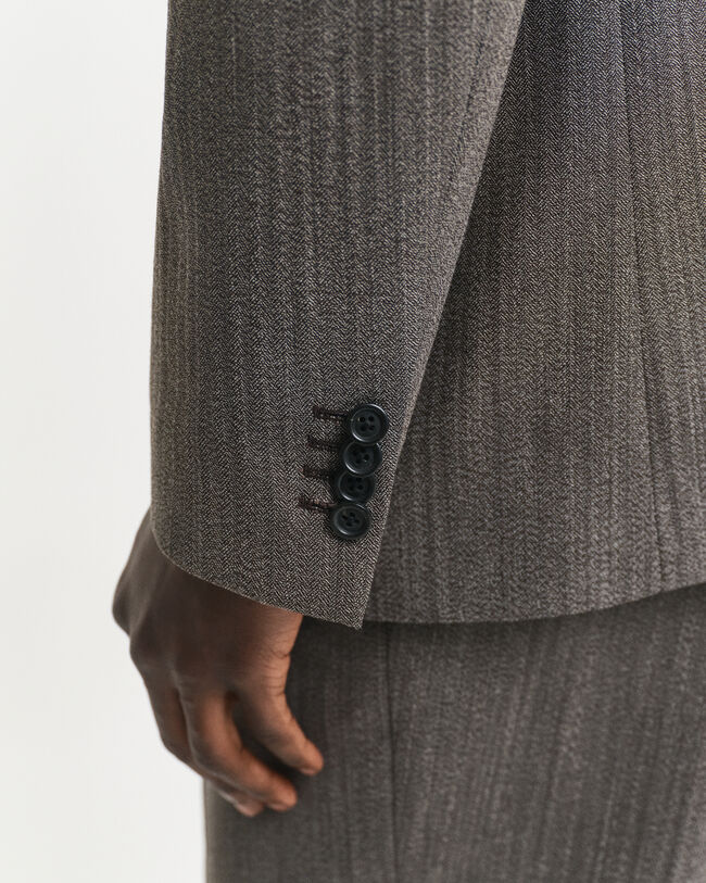 Kostuumjasje met visgraatmotief