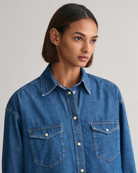 Chemise ultra-ample en denim