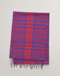 Geweven sjaal van merinoswol met ruitjes