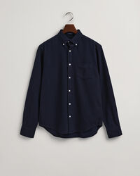 Regular Fit hemd met visgraatmotief