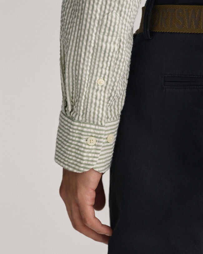 Chemise regular fit Seersucker