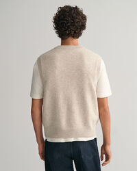 Bodywarmer van katoen-wolmix