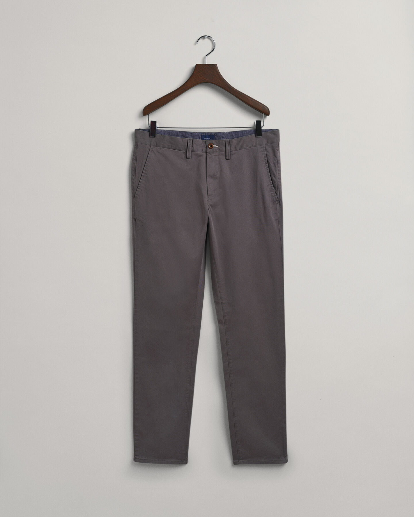 Hallden Slim Fit chino van keperstof