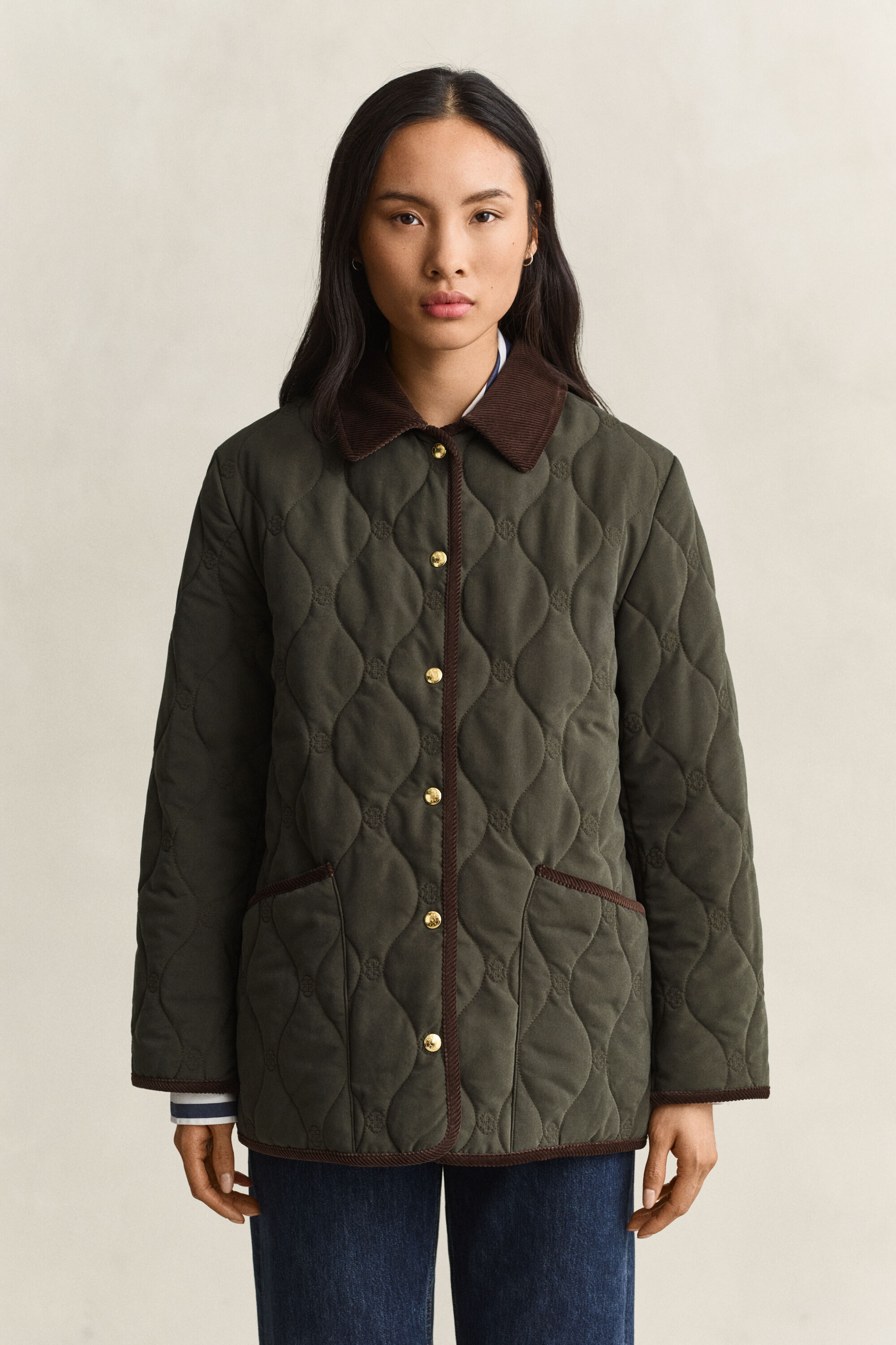 Veste matelassée avec monogramme