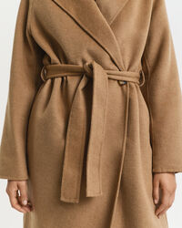 Manteau cousu main avec ceinture