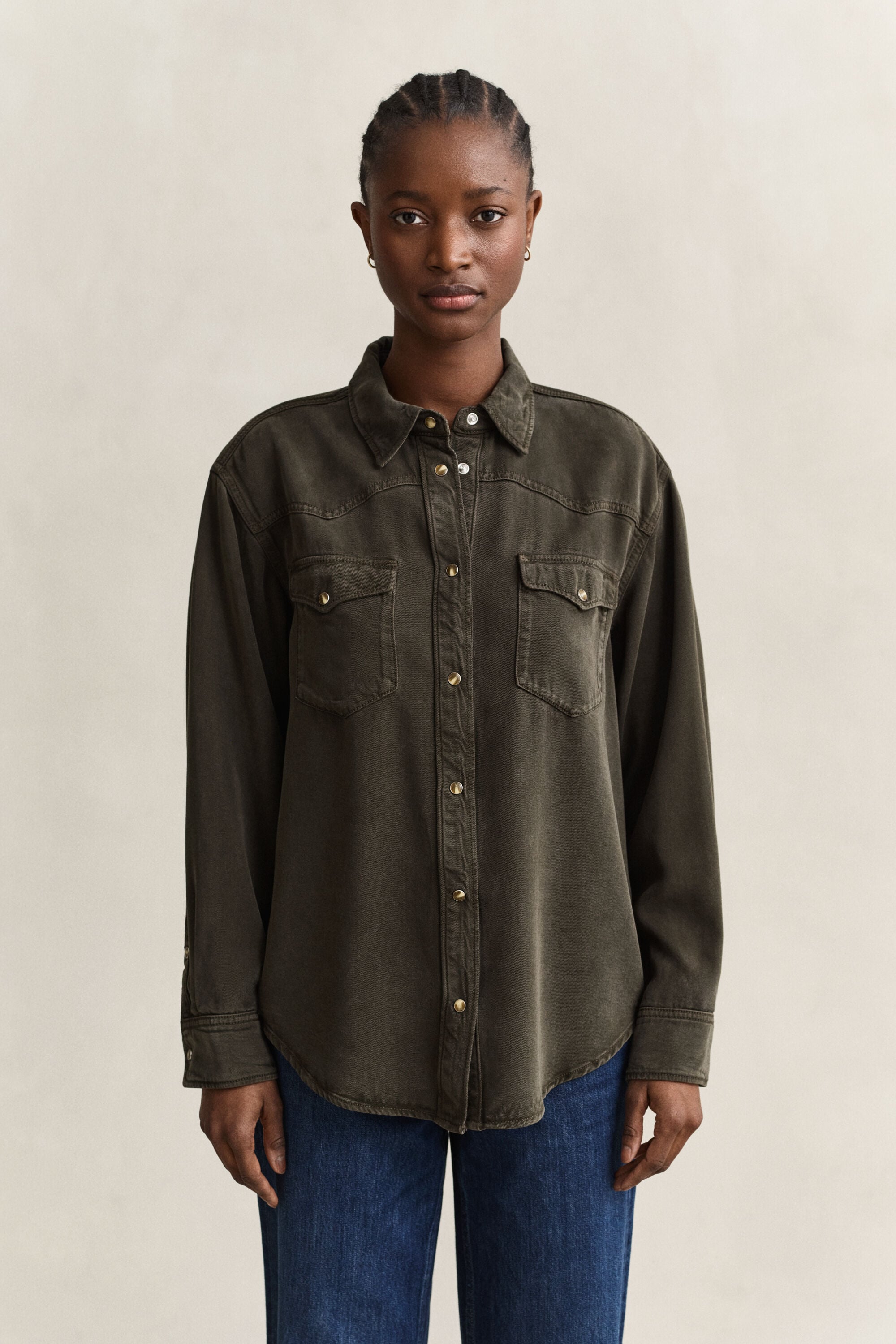 Denim Ranger-overhemd van keperstof