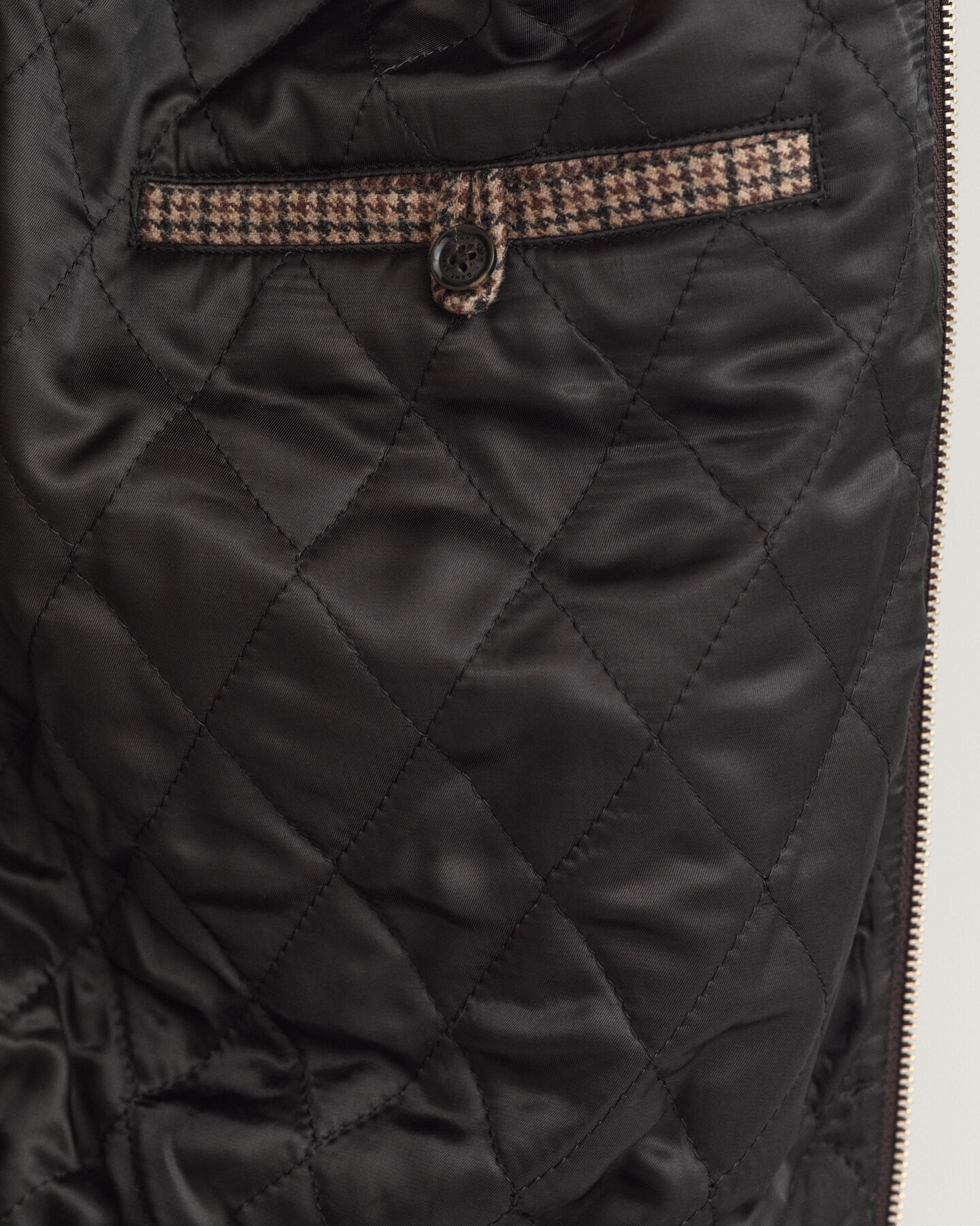 Veste en laine à carreaux Harrington