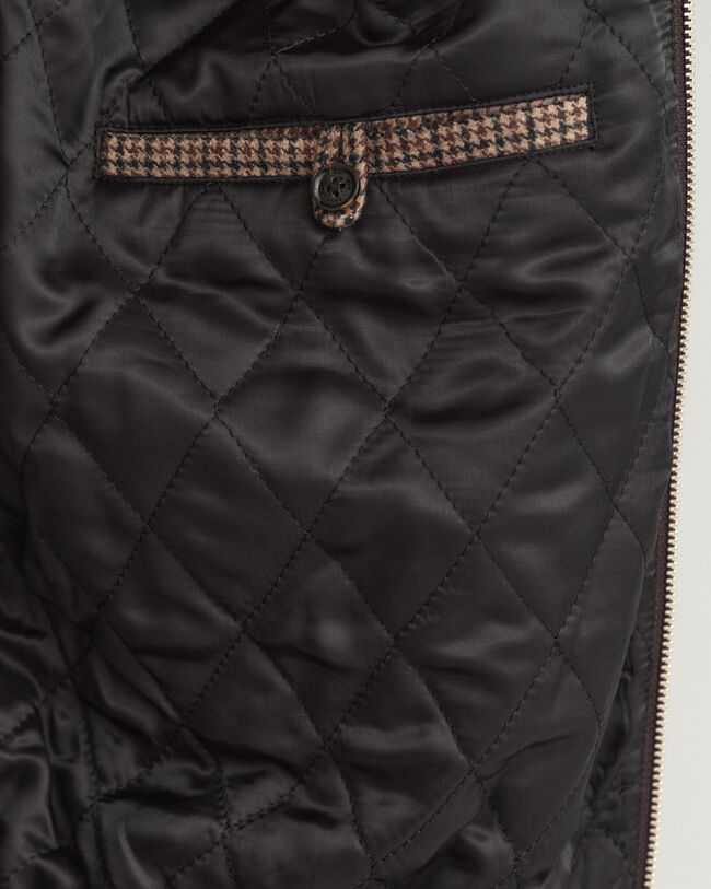 Veste en laine à carreaux Harrington