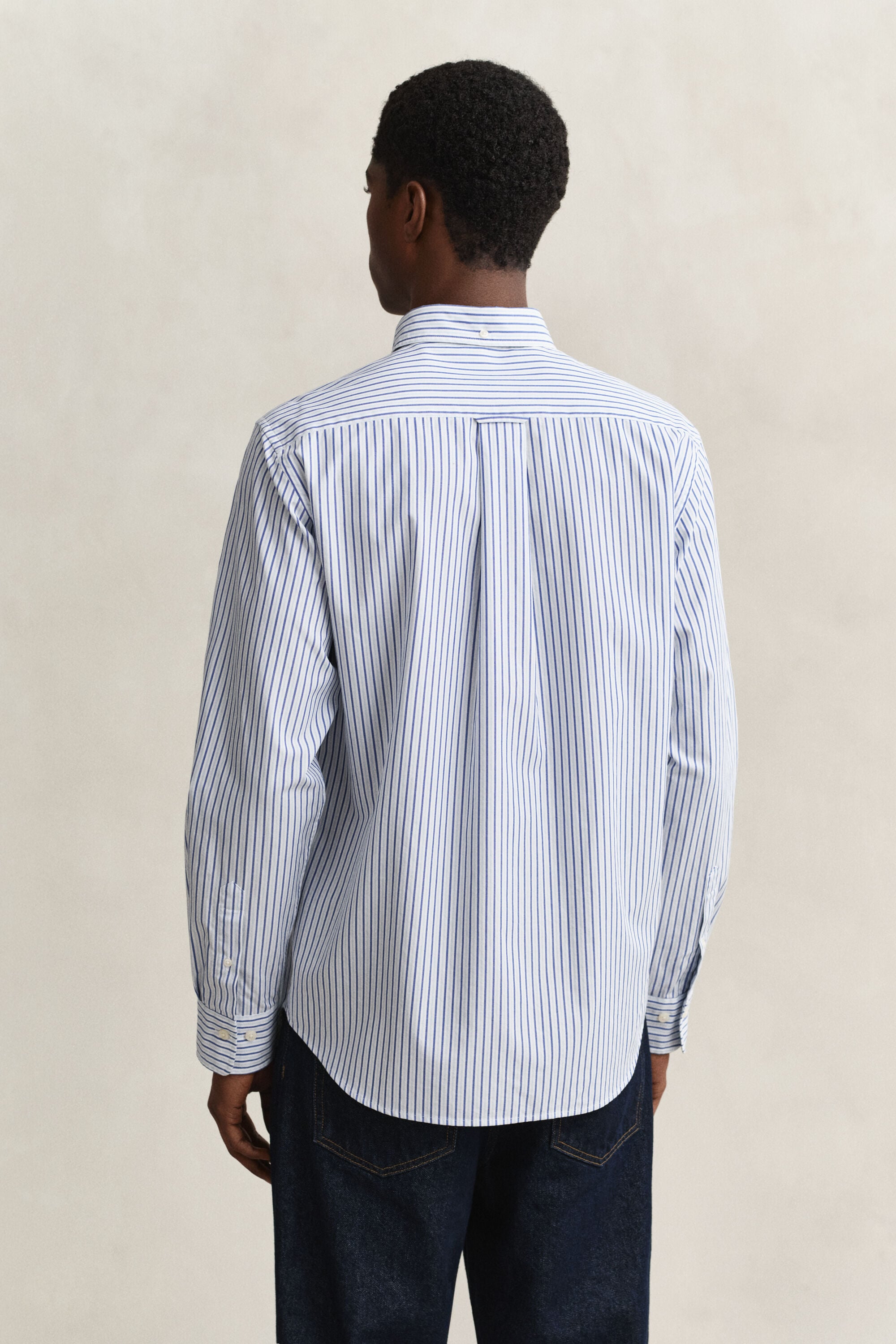 Poplin overhemd met strepen