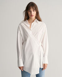 Chemise ultra-ample &agrave; fermeture crois&eacute;e