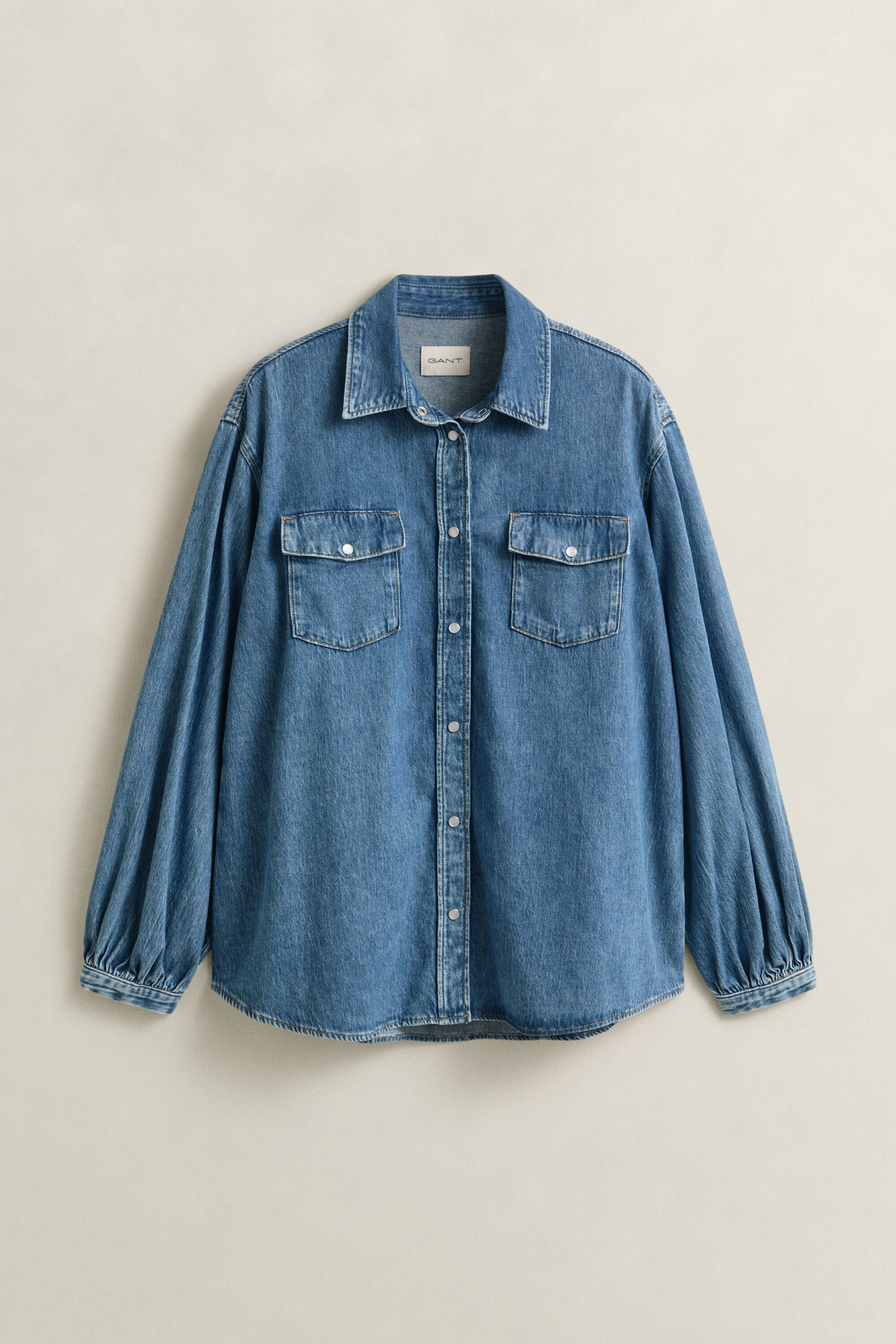 Overhemd met volumineuze mouwen