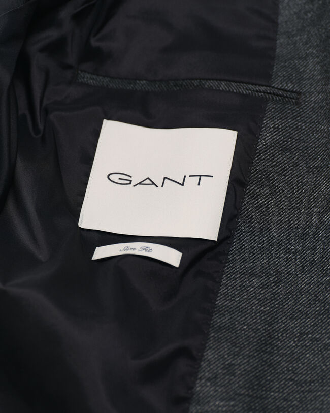 Blazer van tweekleurige keper-jersey