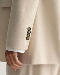 Veste blazer en lin stretch regular fit