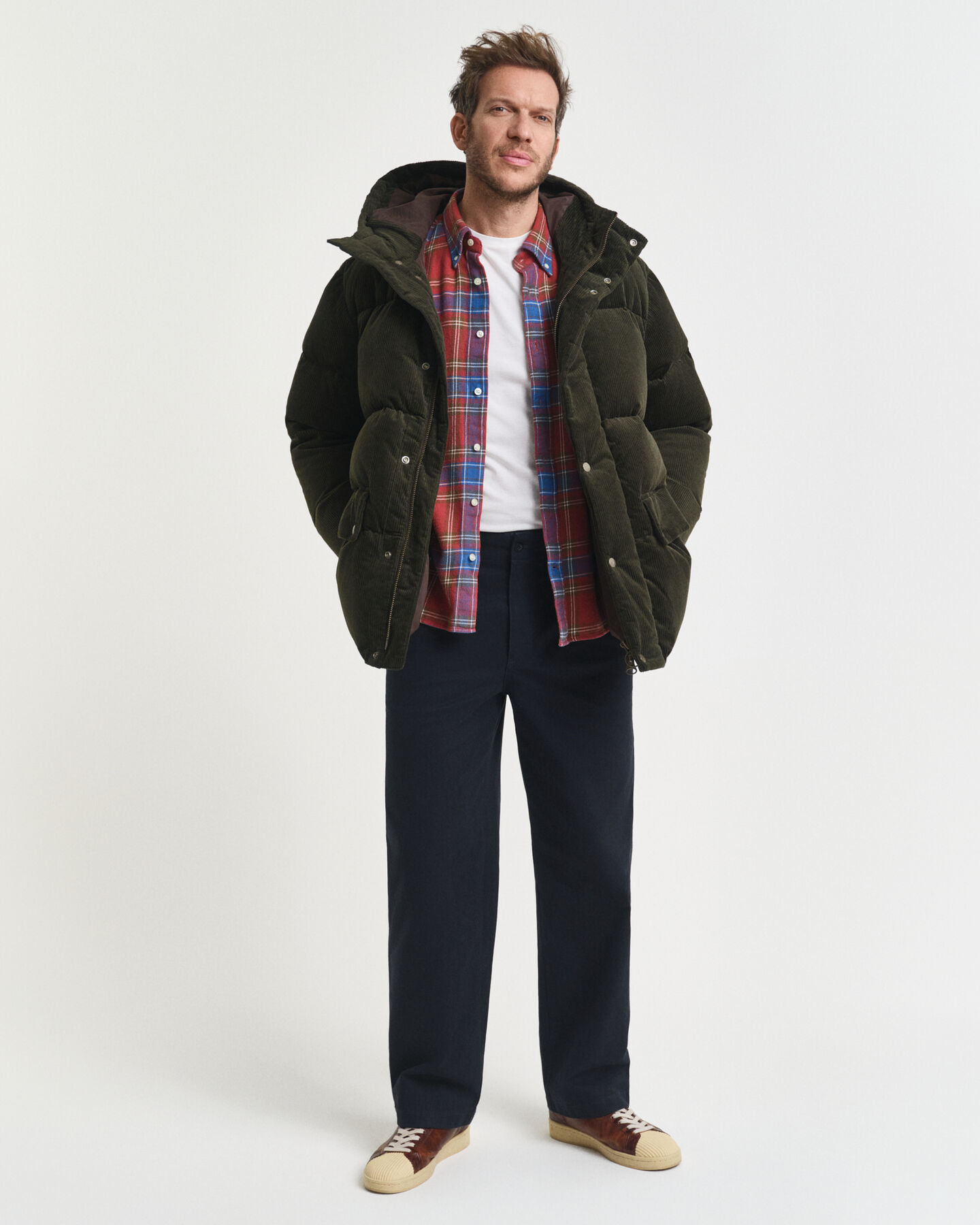 Relaxed Fit geruit hemd van keperstof