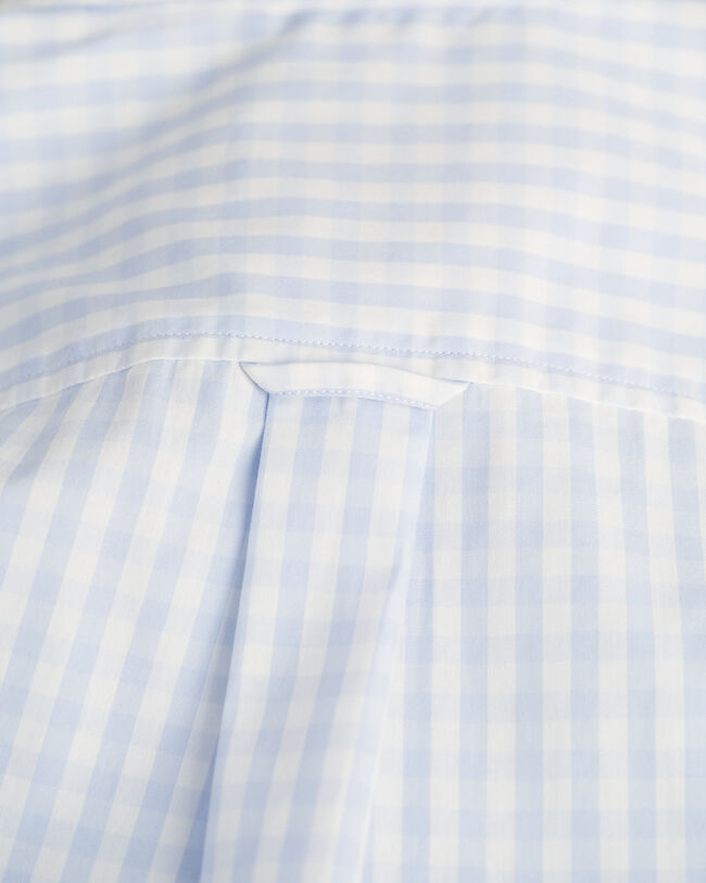 Regular Fit poplin hemd met Gingham-ruitje