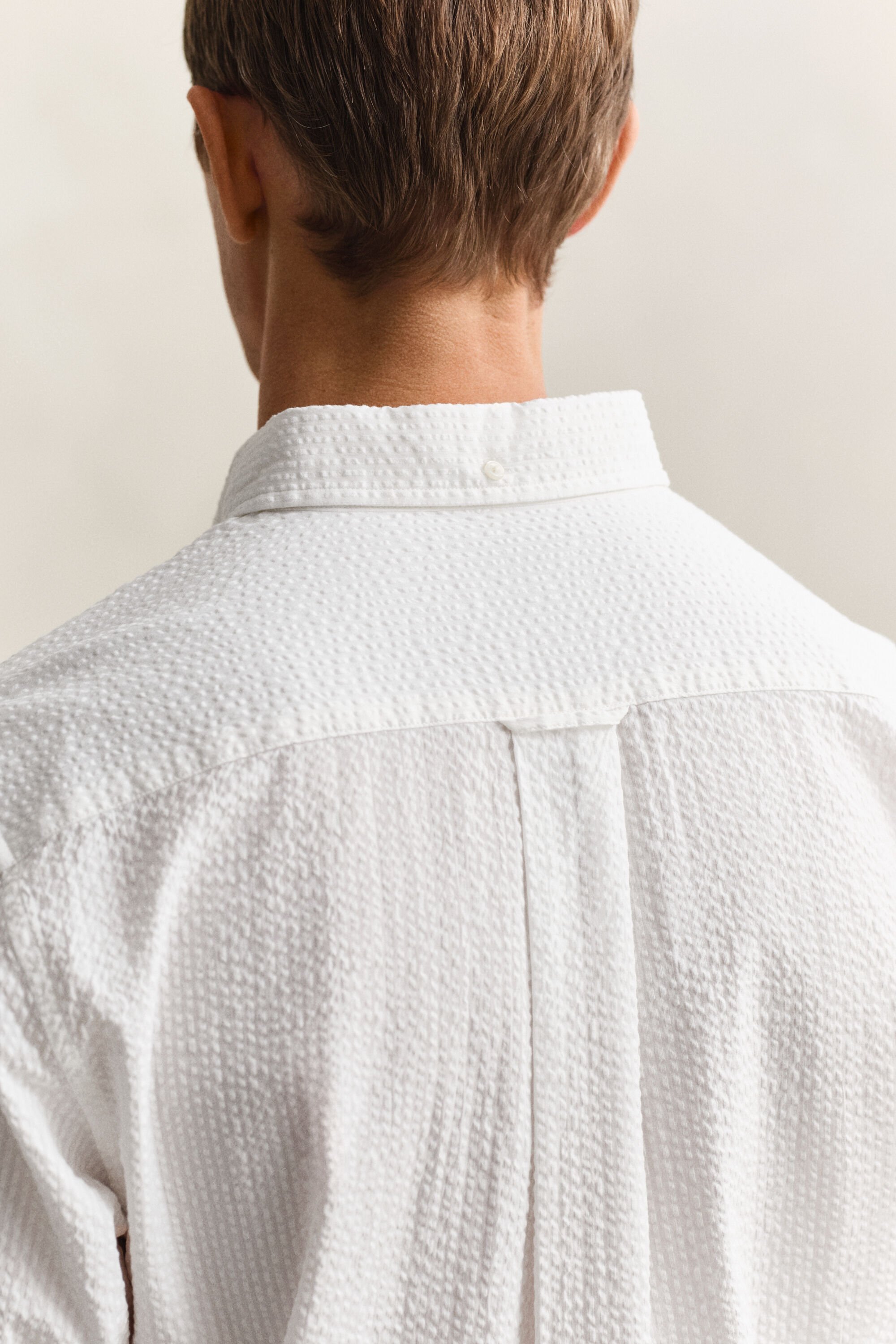 Regular Fit Seersucker overhemd