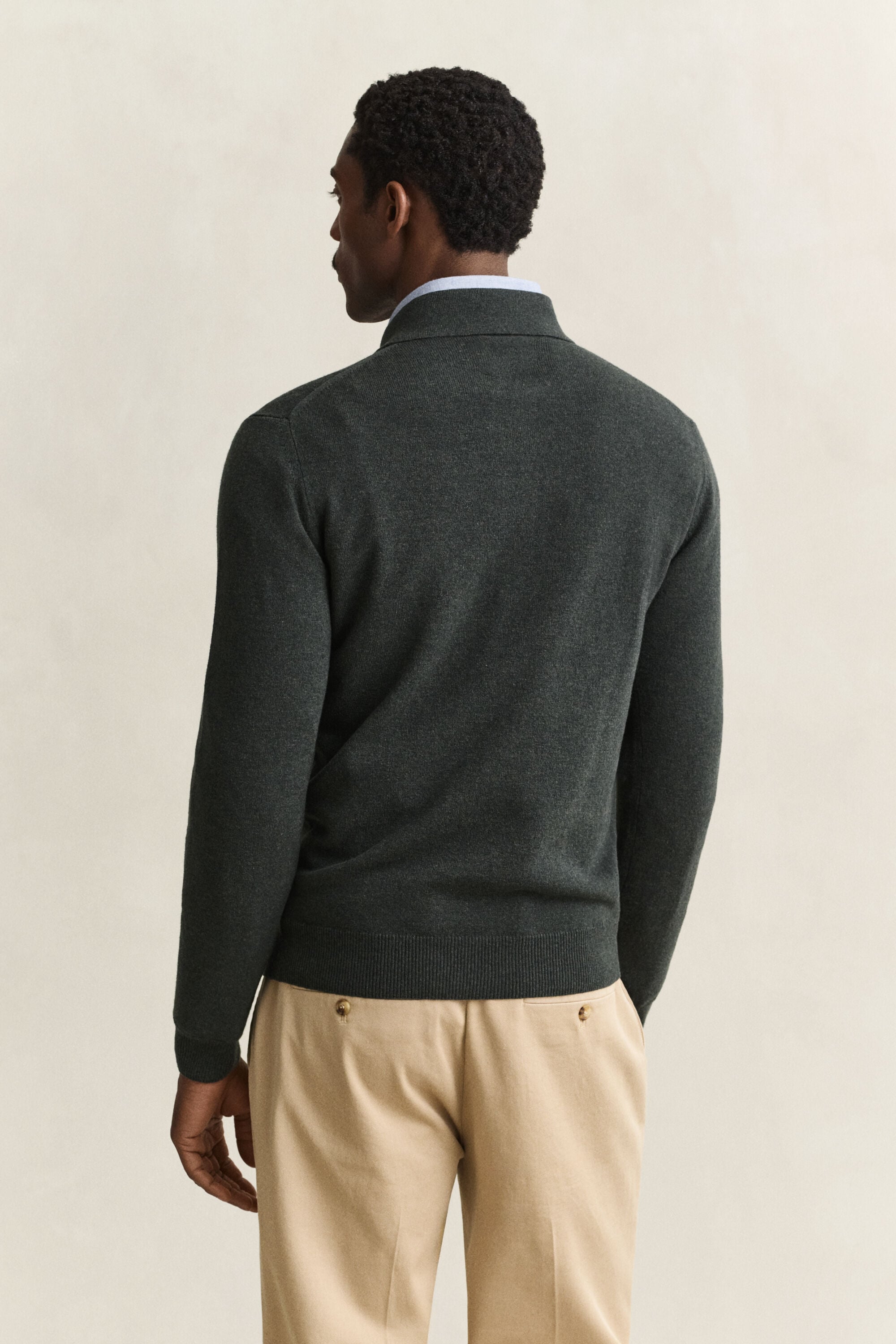 Pull polo en laine d'agneau ultrafine