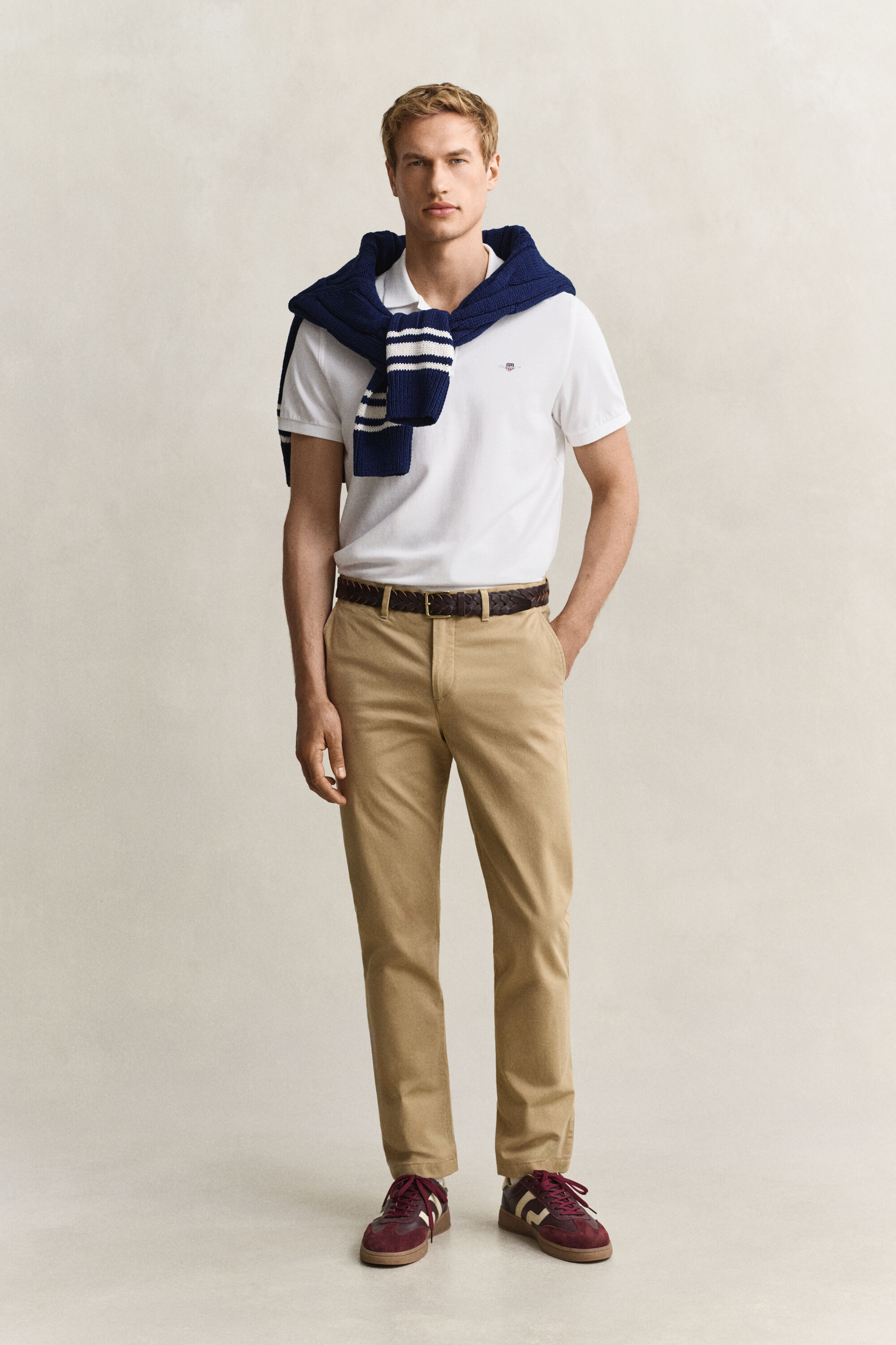 Pantalon chino classique coupe slim