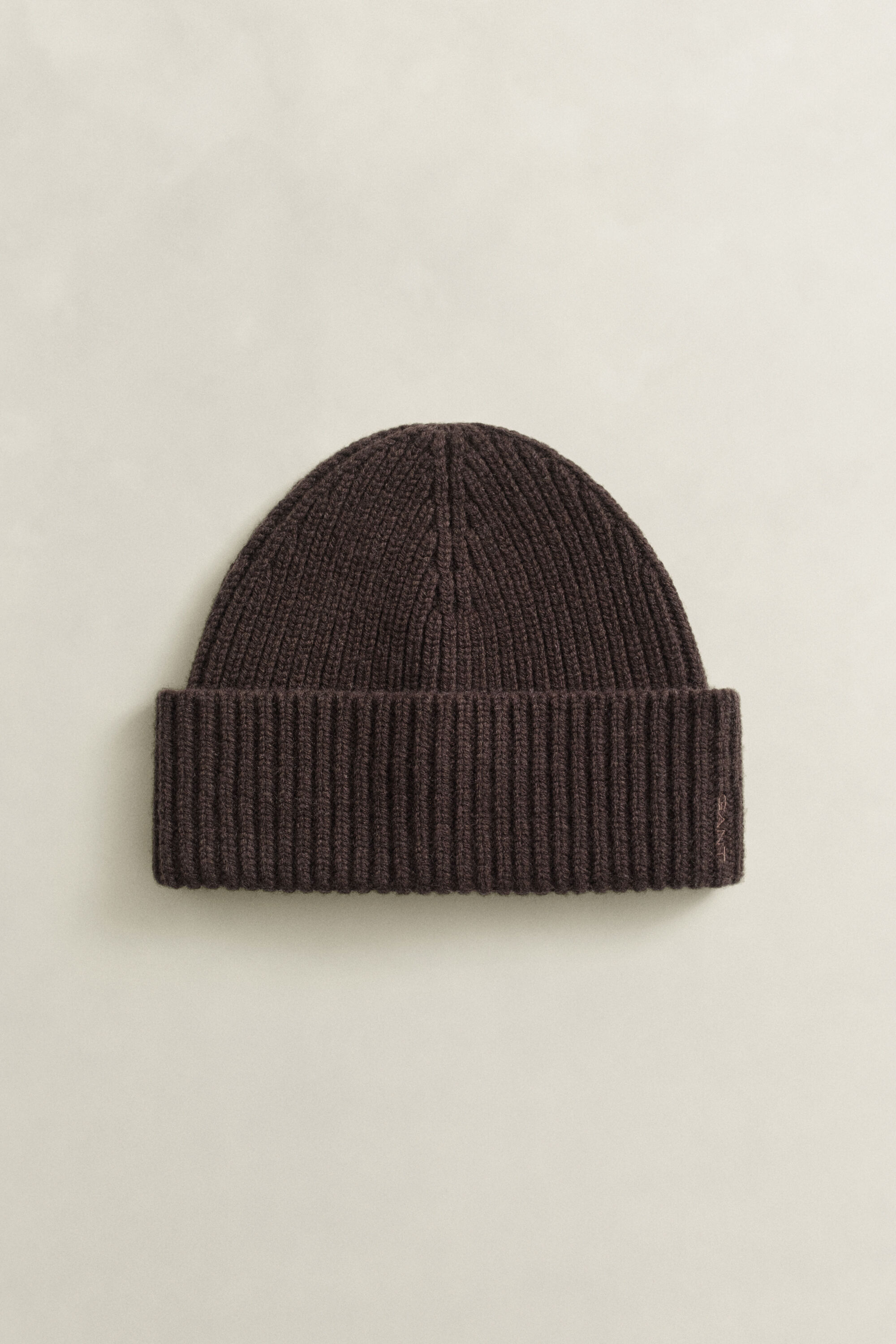 Geribde beanie van wol-kasjmiermix