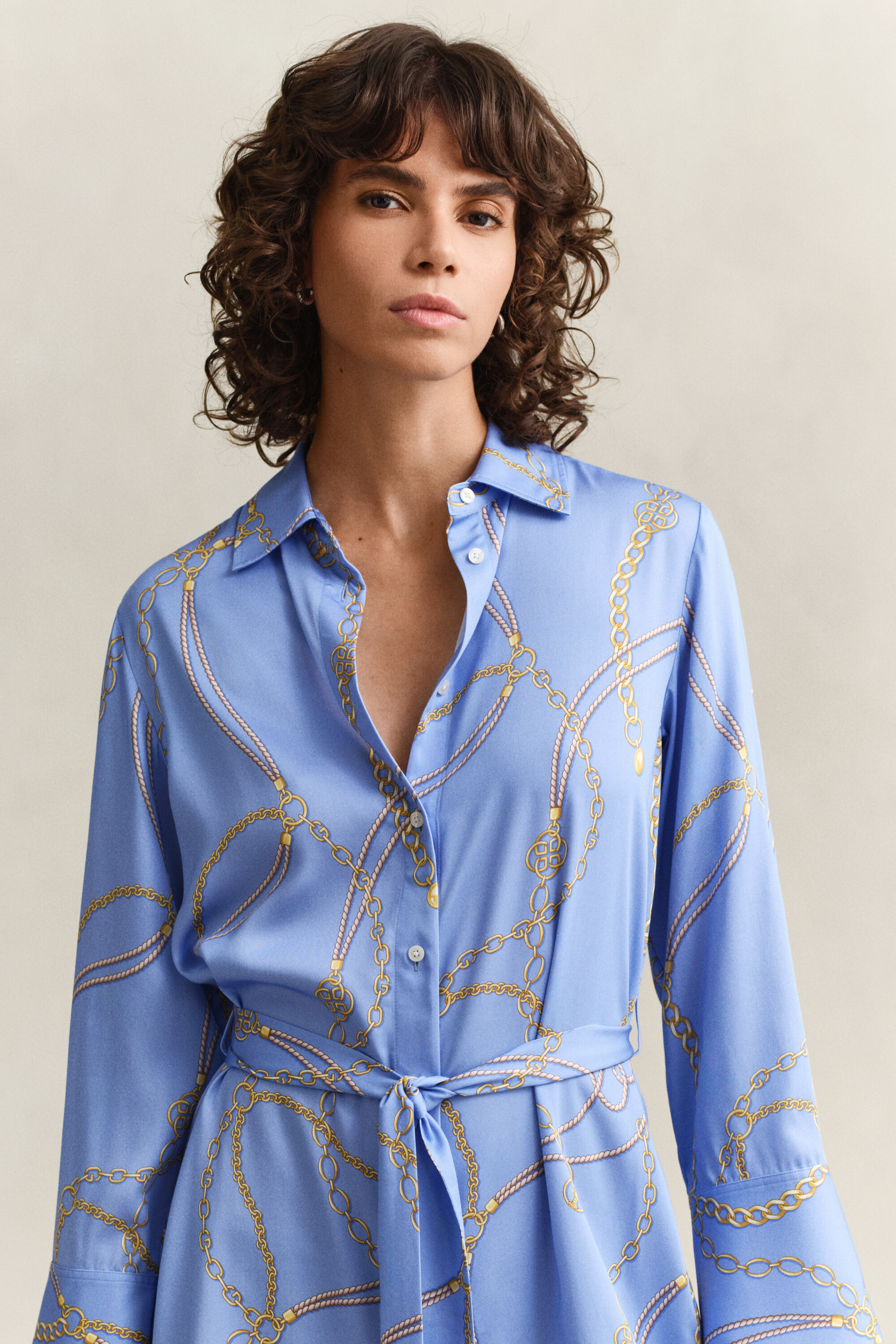 Overhemdjurk met ceintuur