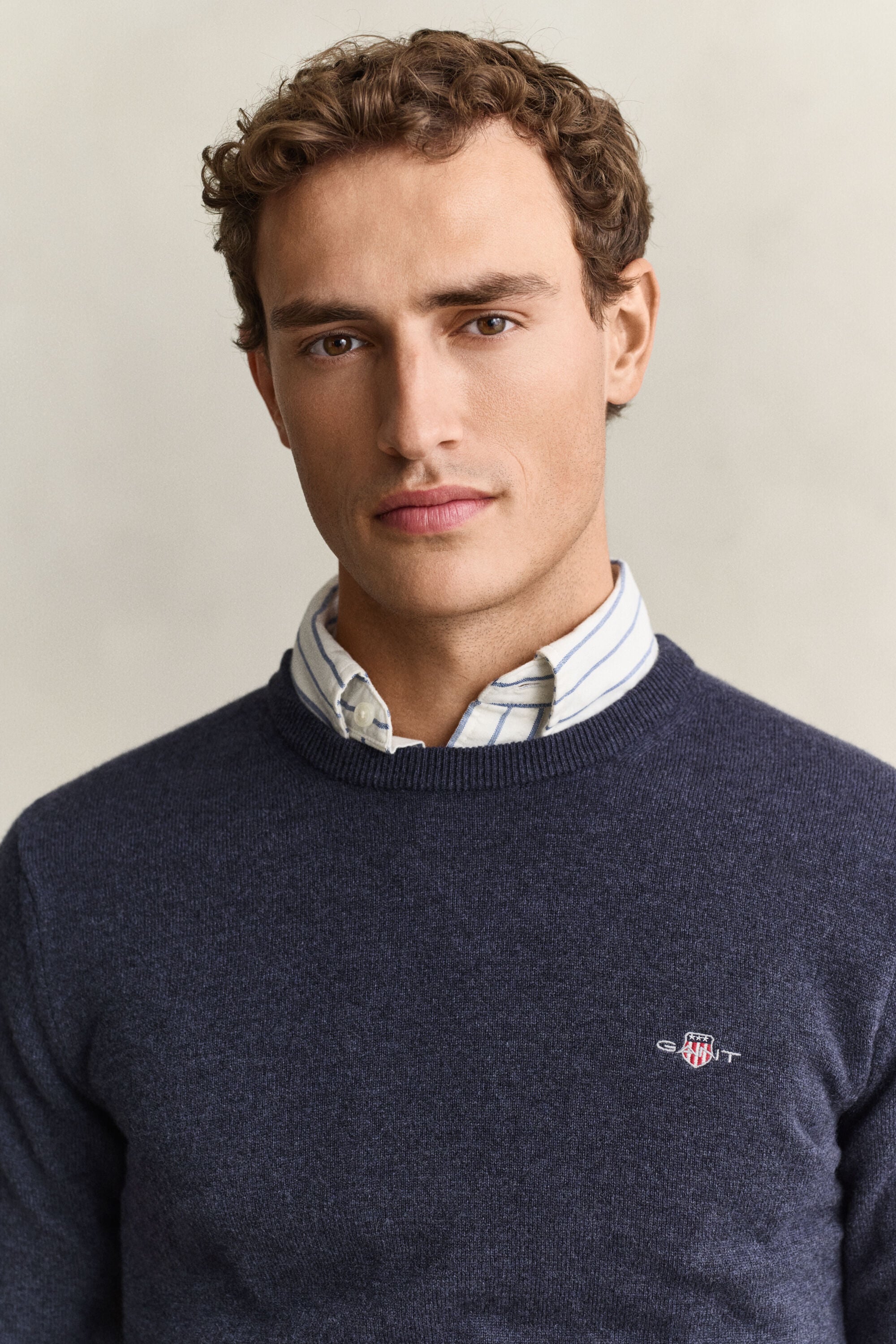Pull col rond en laine d’agneau