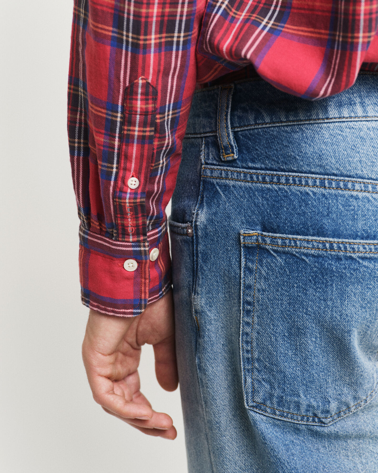 Relaxed Fit hemd met Schotse ruit